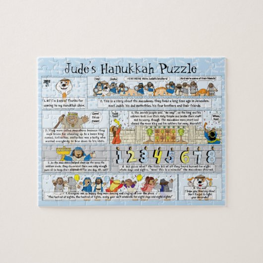 Hanukkah Story Puzzle 8 X 10 Personaliseren Legpuzzel (Horizontaal)