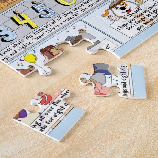 Hanukkah Story Puzzle 8 X 10 Personaliseren Legpuzzel (Zijkant)