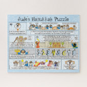 Hanukkah Story Puzzle Personalized/16 x 20 Legpuzzel (Horizontaal)