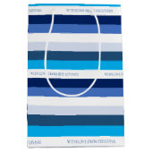 Hanukkah Stripe gepersonaliseerd Medium Cadeauzakje (Voorkant)