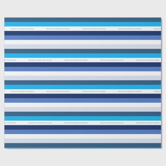 Hanukkah Stripe Personalized Holiday Cadeaupapier (Vlak)