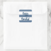 Hanukkah Striped Hand Lettered Sticker (Tas)