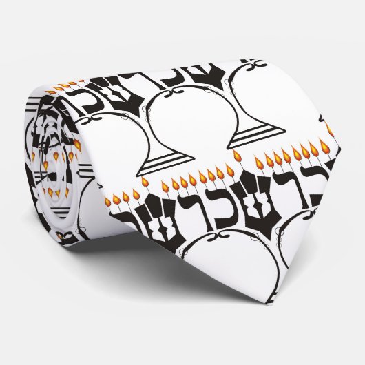 Hanukkah Stropdas (Opgerold)