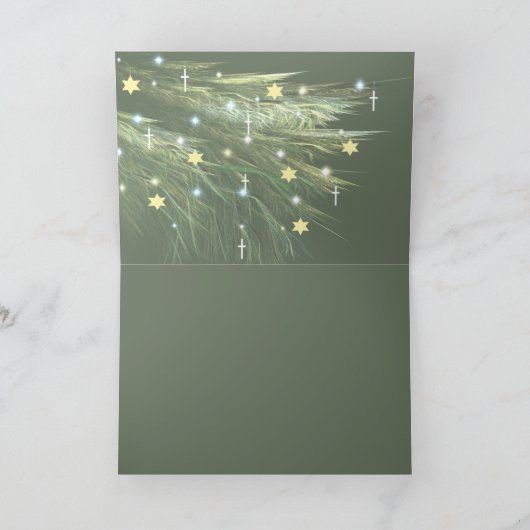 HANUKKAH-STRUIK FEESTDAGEN KAART (Binnen)