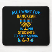 Hanukkah Students Saying 6-7 67 Six Seven Hebrew S Muismat (Voorkant)