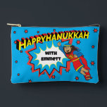Hanukkah Super Judah Dreidel Etui<br><div class="desc">Hanukkah met Super Judah Maccabee, Dreidel Game Pouch. Alle ontwerpelementen kunnen worden bewerkt. Bewerkbare tekst wijzigen met uw favoriete lettertypestijl, -kleur en -grootte. Vul je zakje met dreidels en speel traktaties. Game on!!! Fijne Chanoeka! Tas Type: Print Cut Naai Kleine Accessoirezak Onze zakjes zijn er in twee maten en kunnen...</div>