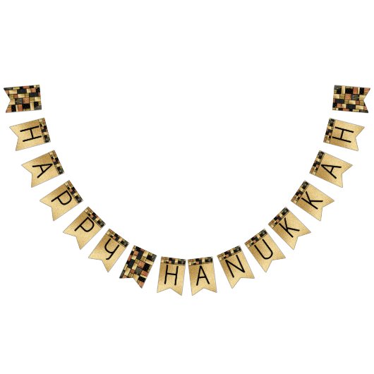 Hanukkah Swallowtail Banner Gold Tegels (Alle)