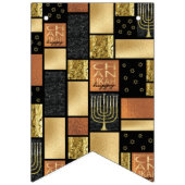 Hanukkah Swallowtail Banner Gold Tegels (Eerste vlag)