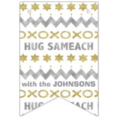 Hanukkah Swallowtail Banner Hug Sameach (Tweede vlag)