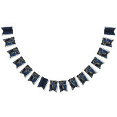 Hanukkah Swallowtail Banner Navy Gold Dreidels (Alle)