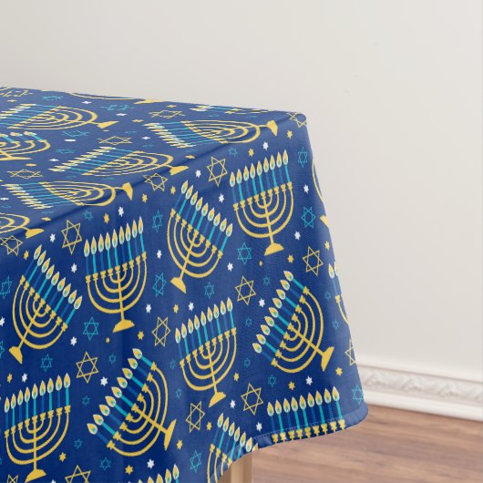 Hanukkah Tablecloths - Menorah Art - Judaica Tafelkleed (Voorbeeld)