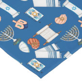 Hanukkah tafelkleedje lange tafelloper (Hoek)