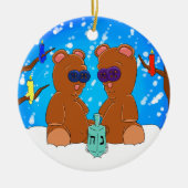 Hanukkah Teddy Bear Ornament (Voorkant)