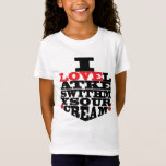 Hanukkah Tee Shirt Kinder "I Love Latkes"<br><div class="desc">Hanukkah Tee Shirt Kinderen. "I Love Latkes"-Bedankt voor stoppen en winkelen. Veel waardering. Dit ontwerp kan op vele andere kledingstijlen, grootte, en kleuren en andere producten worden overgebracht Zazzle. Happy Hanukkah/Chanukah! Stijl: Mooie Jersey T-Shirt van meisjes Ze zal altijd weten wat ze met dit veelzijdige T-shirt van LAT draag. Dit...</div>