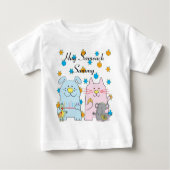 Hanukkah Tee Shirt Kinder personalize "Hug Sameach (Voorkant)
