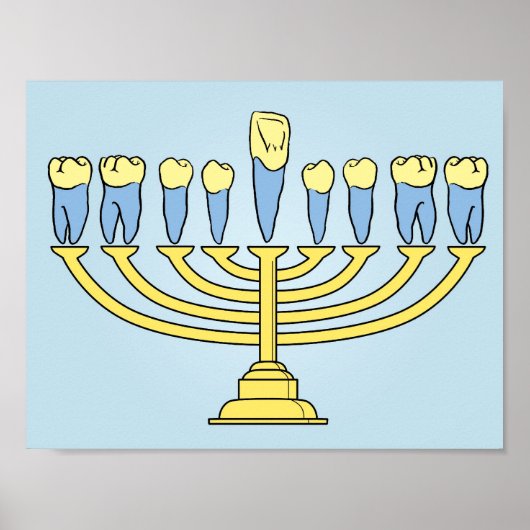 Hanukkah Teeth Poster (Voorkant)
