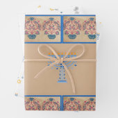 Hanukkah thema cadeau inpakpapier vel (In situ)