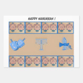Hanukkah thema cadeau inpakpapier vel (Voorkant)