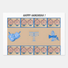 Hanukkah thema cadeau inpakpapier vel