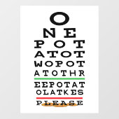 Hanukkah Three Potato Latkes Window Cling Raamsticker (Vel)