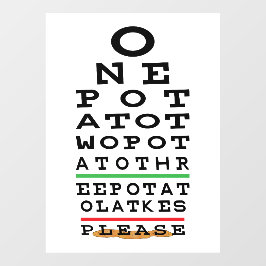 Hanukkah Three Potato Latkes Window Cling Raamsticker