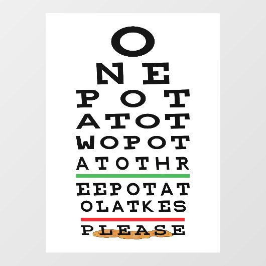 Hanukkah Three Potato Latkes Window Cling Raamsticker (Vel)