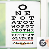 Hanukkah Three Potato Latkes Window Cling Raamsticker (Huis)