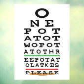 Hanukkah Three Potato Latkes Window Cling Raamsticker (Vel 3)