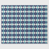 Hanukkah Tile in Blue Wrapping Paper Cadeaupapier (Vlak)