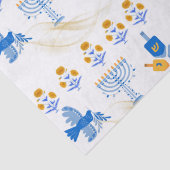 Hanukkah tissue Paper – Menorah, Dove, Dreidel Tissuepapier (Detail)