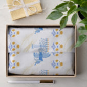 Hanukkah tissue Paper – Menorah, Dove, Dreidel Tissuepapier (Geschenk)
