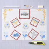 Hanukkah Tissue Paper – Postzegelstijl Tissuepapier (Craft)