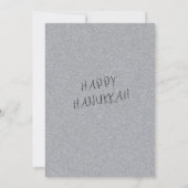 Hanukkah Toast Kaart – “Klink” Weinglas Proost (Achterkant)