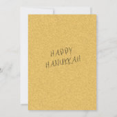 Hanukkah Toast Kaart – “Klink” Wijn Glas Proost (Achterkant)