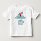 Hanukkah Toddler Silver Shirt "Dreidel in the Box" (Voorkant)