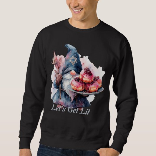Hanukkah-tovenaar met Donuts T-shirt (Voorkant)
