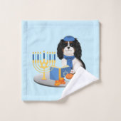 Hanukkah Tri-Colored Cavalier King Charles Spaniel Bad Handdoek (Wasdoekje)