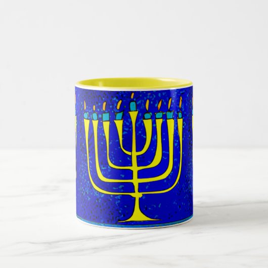 Hanukkah Tweekleurige Koffiemok (Center)