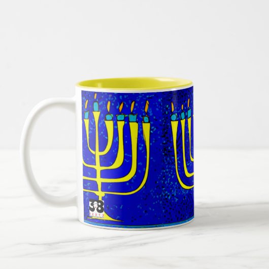 Hanukkah Tweekleurige Koffiemok (Links)