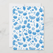 Hanukkah-uitnodigingen Kaart (Achterkant)