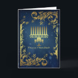 hanukkah vakantiekaart met menorah feestdagen kaart<br><div class="desc">hanukkah vakantiekaart met menorah</div>