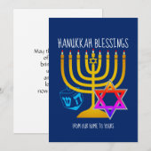 HANUKKAH| Van ons thuis tot aan uw Feestdagenkaart (Voorkant / Achterkant)