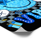 Hanukkah Vibes Chanukah Pajama Happy Hanukkah Men  Poster (Hoek)