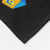 Hanukkah Vibes Groovy Smile Face Jewish Holiday Ch Fleece Deken (Hoek)