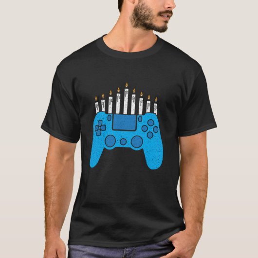 Hanukkah Video Game controller Level Up Boys Kinde T-shirt (Voorkant)