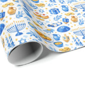 Hanukkah-vieringsiconen  cadeaupapier (Rol Hoek)
