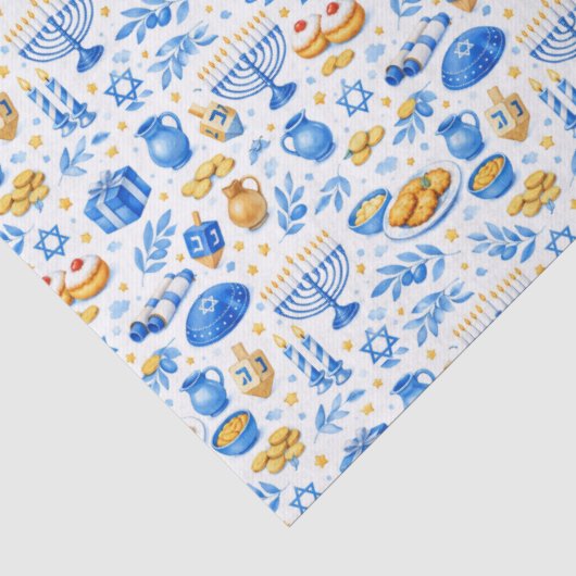 Hanukkah-vieringsiconen  tissuepapier (Detail)