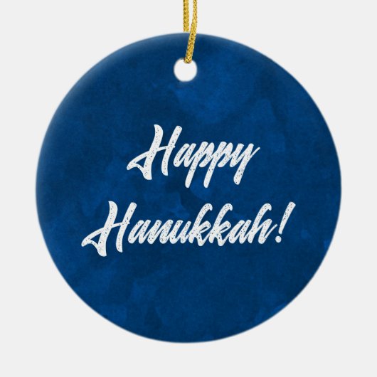 Hanukkah-Waterverf Keramisch Ornament (Voorkant)