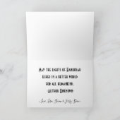 Hanukkah Wenskaart Chanukah Words Feestdagen Kaart (Binnen)