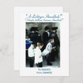 Hanukkah Wenskaart @ de Westerne Muur 1990 Feestdagenkaart (Voorkant / Achterkant)